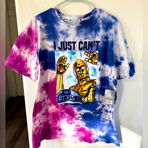 Star Wars Other - Star Wars “I just can’t” tie dye tshirt size L BNWT